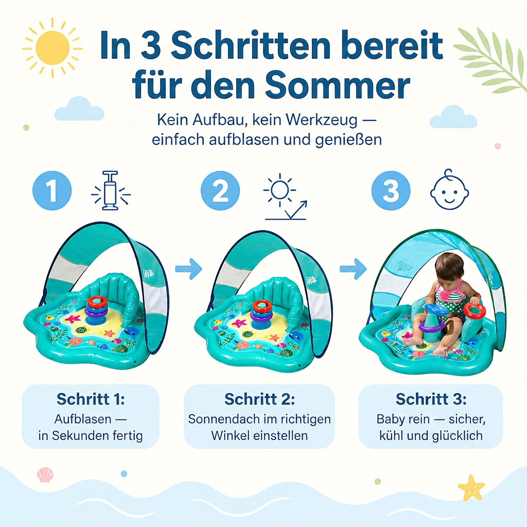 BabySplash Schritte DE