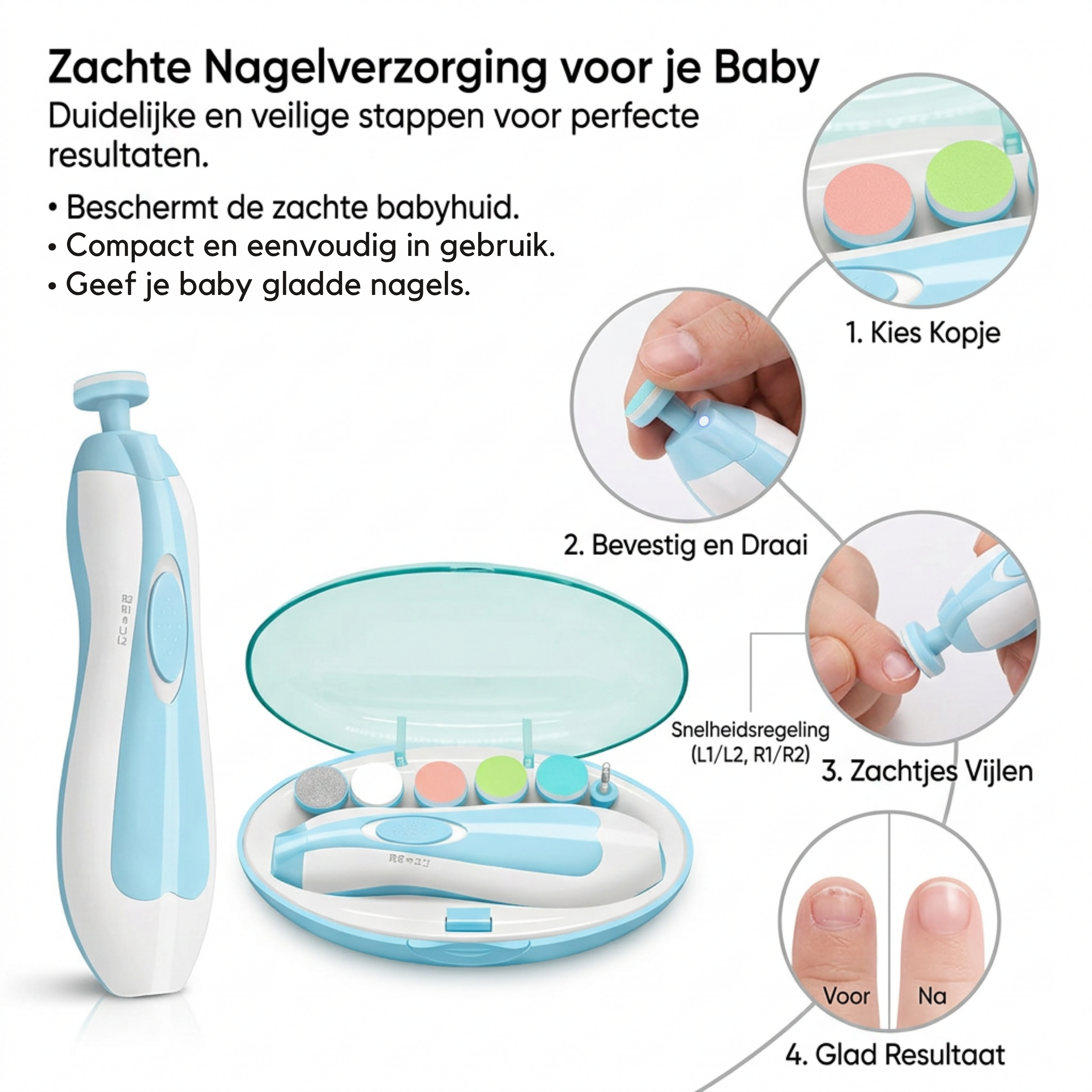 NailCare Pro™ | Sichere Pflege für die kleinsten Fingerchen
