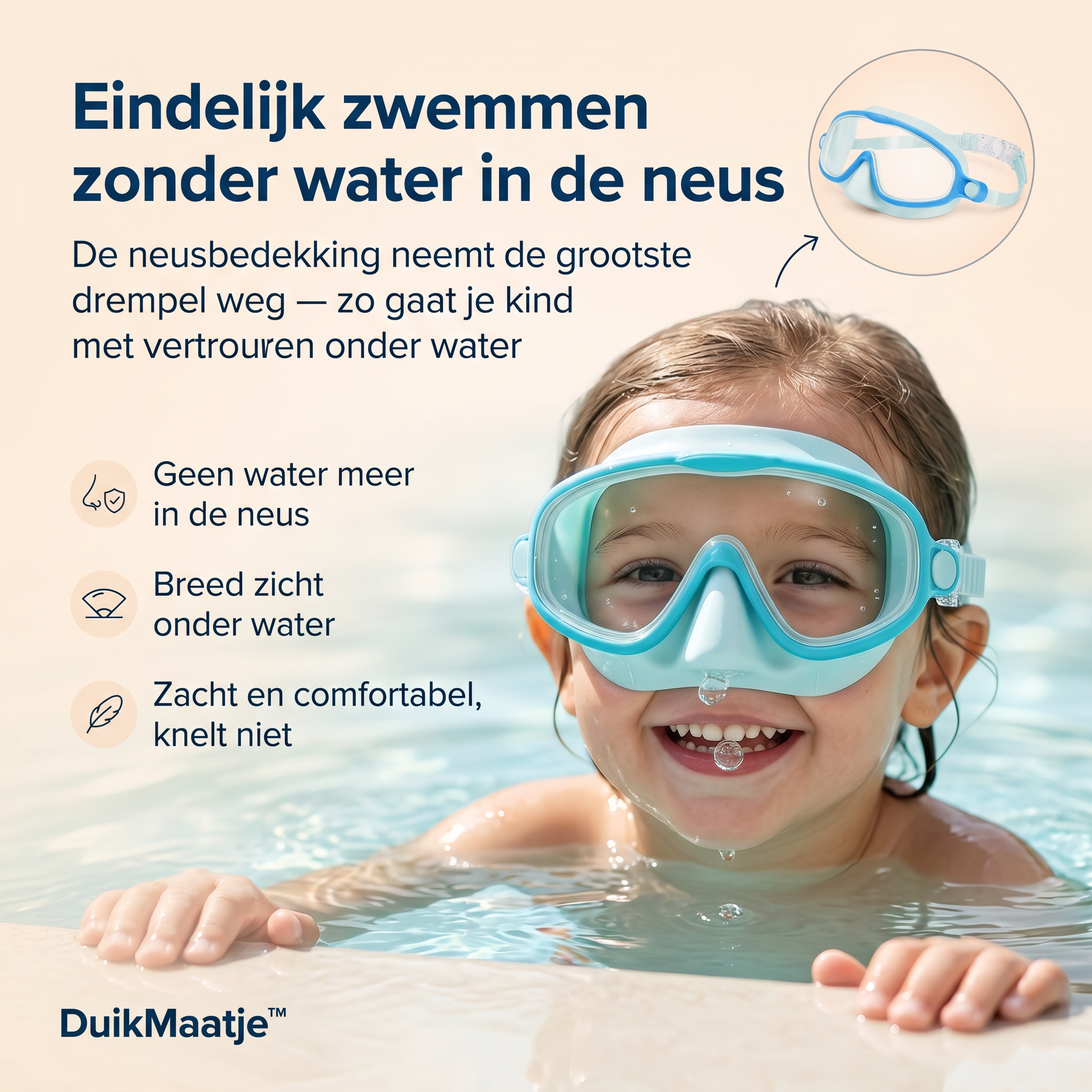 TauchFreund™ – Kinder-Taucherbrille mit Nasenabdeckung
