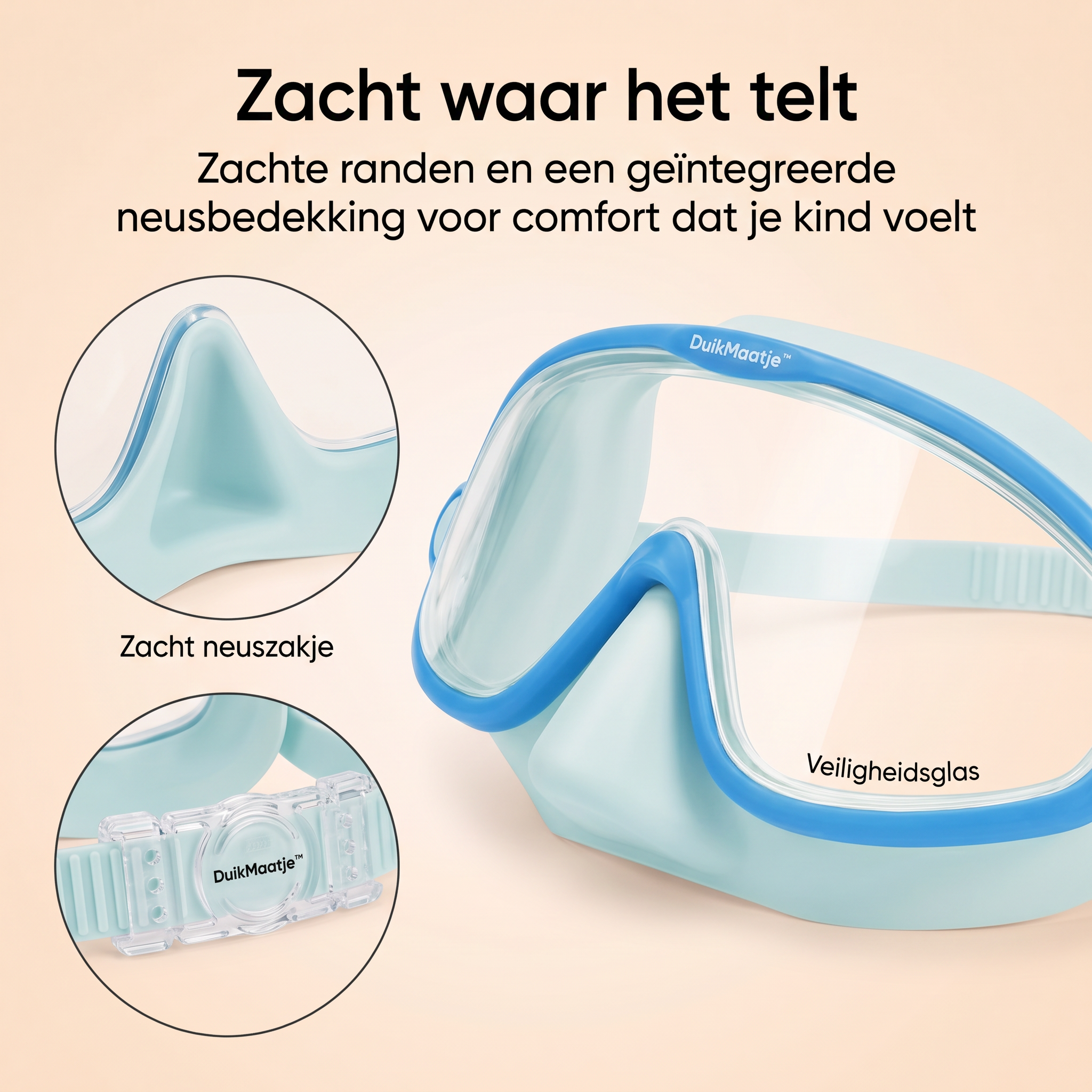 TauchFreund™ – Kinder-Taucherbrille mit Nasenabdeckung