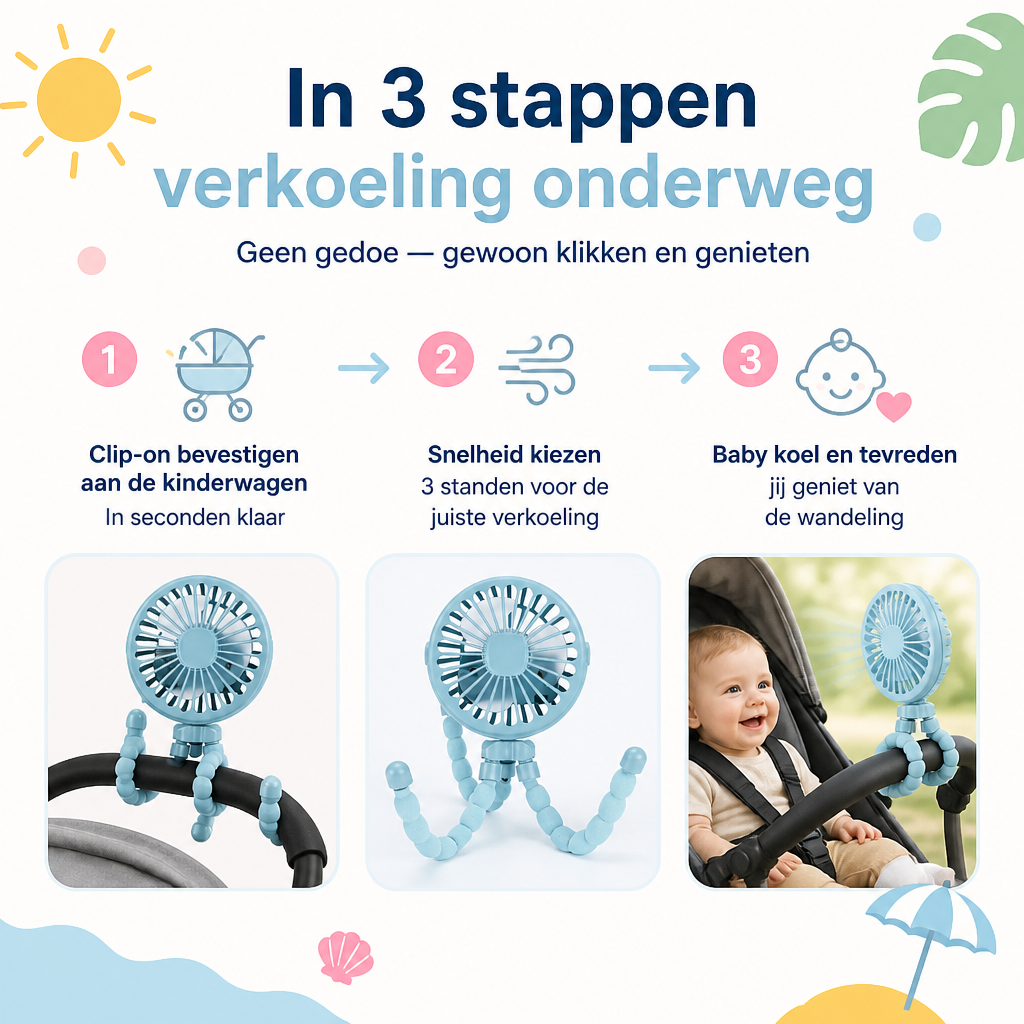 BreezyBuddy™ Kühl unterwegs. Immer und überall.