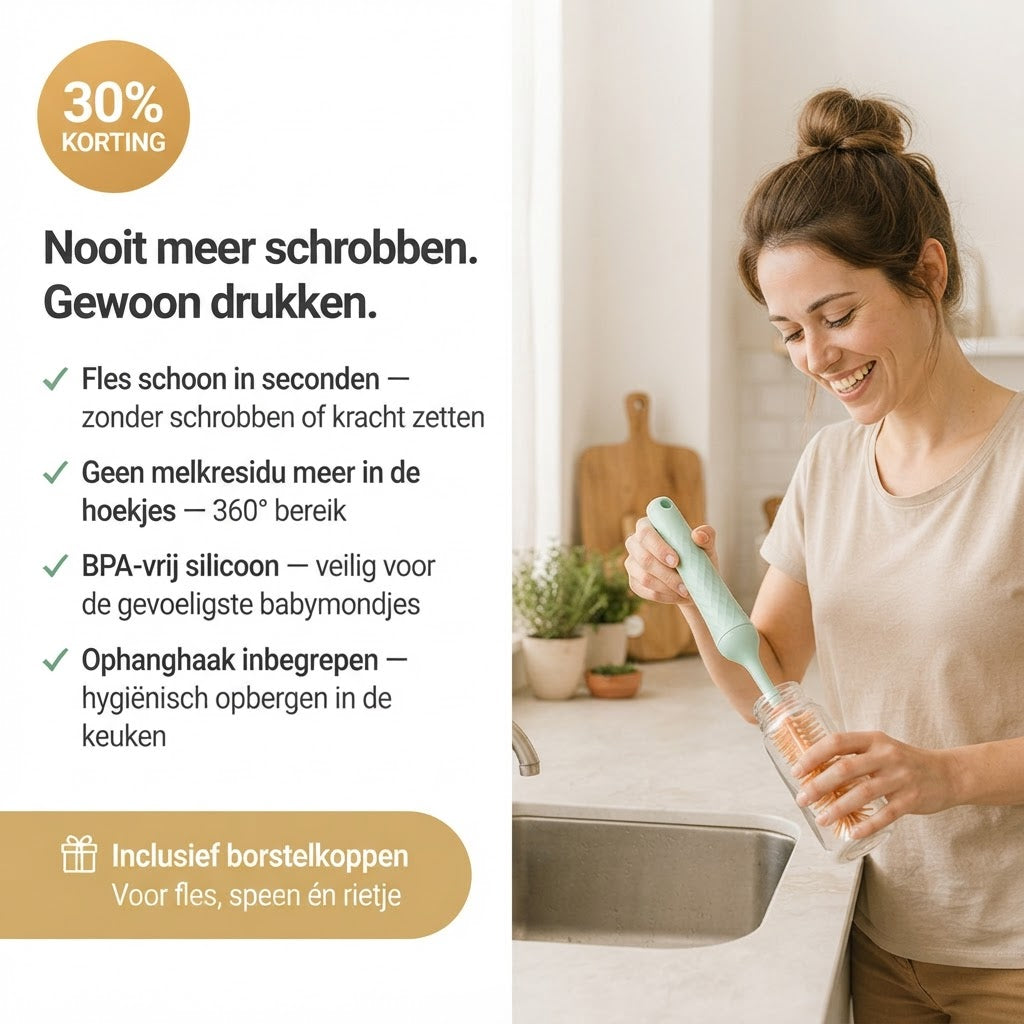 FlexiClean™ Elektrische Babyflaschenbürste