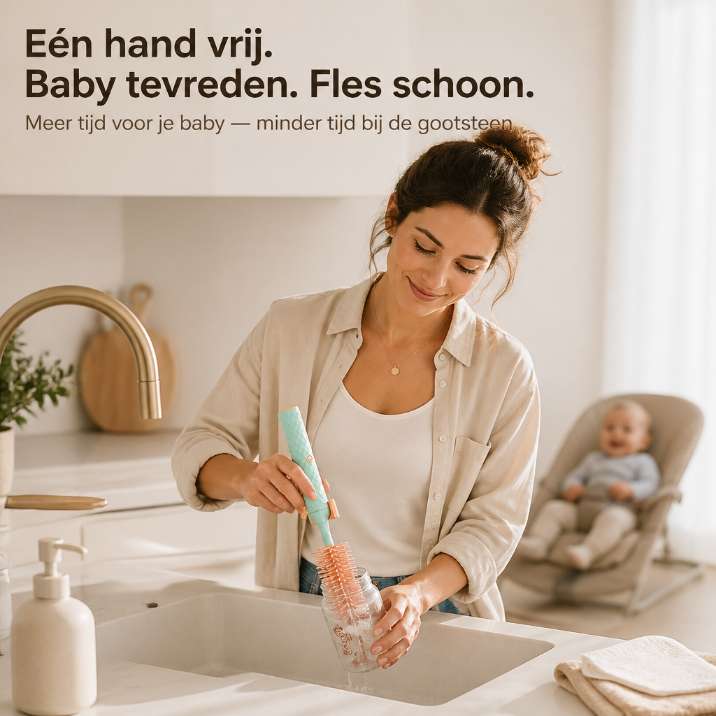 FlexiClean™ Elektrische Babyflaschenbürste